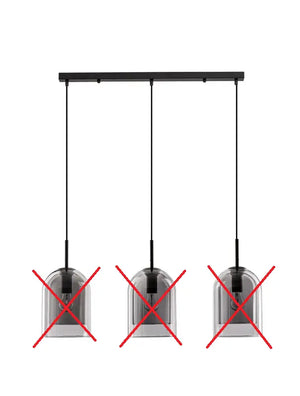B-Ware Nova Luce Pendelleuchte Hängeleuchte Velor E27 Led Rauchgrau Siehe Text/Foto