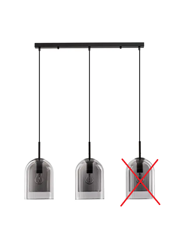 Nova Luce Pendelleuchte Hängeleuchte VELOR E27 LED Schwarz dimm SIEHE TEXT/FOTO - 5212017431196