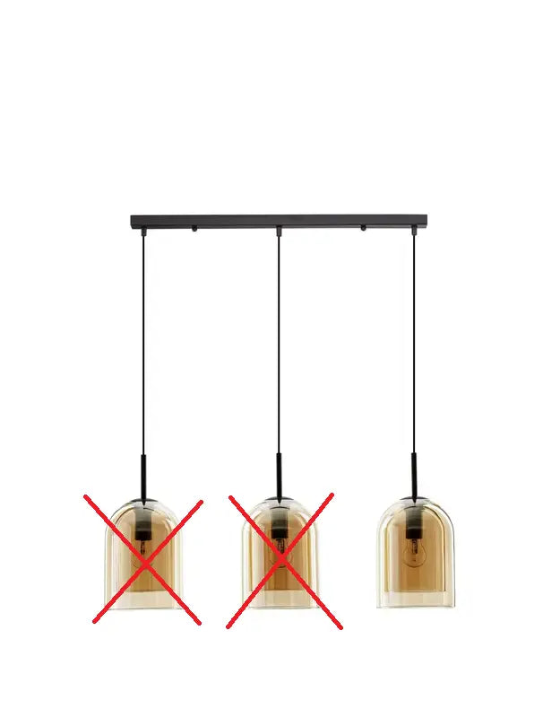 B-Ware Nova Luce Pendelleuchte Hängeleuchte Velor Lampe E27 Bernstein Siehe Text/Foto - 5212017431226