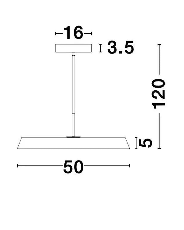 B-Ware Nova Luce Pendelleuchte Hängeleuchte Led Vetro Weiß Warmweiss Aluminium Acryl - 5212017425737