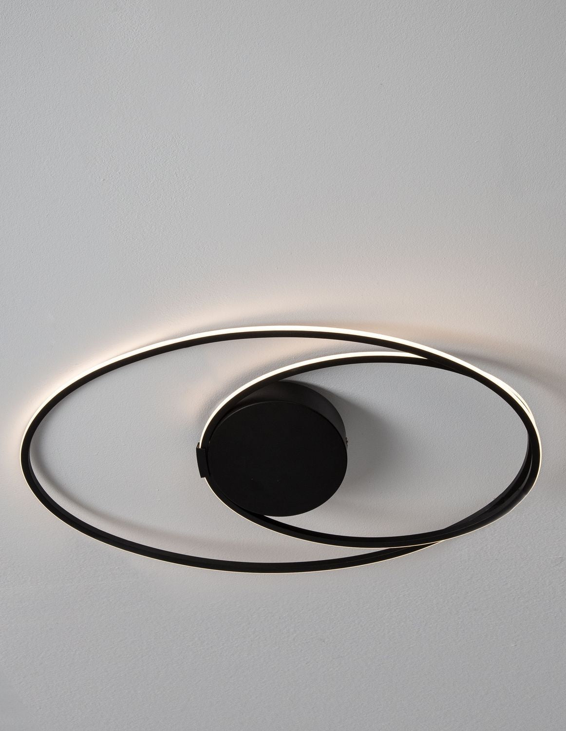 Nova Luce Deckenleuchte Deckenlampe VIARREGIO LED Schwarz Warmweiß 60x35 cm 28 W - 5212017424464