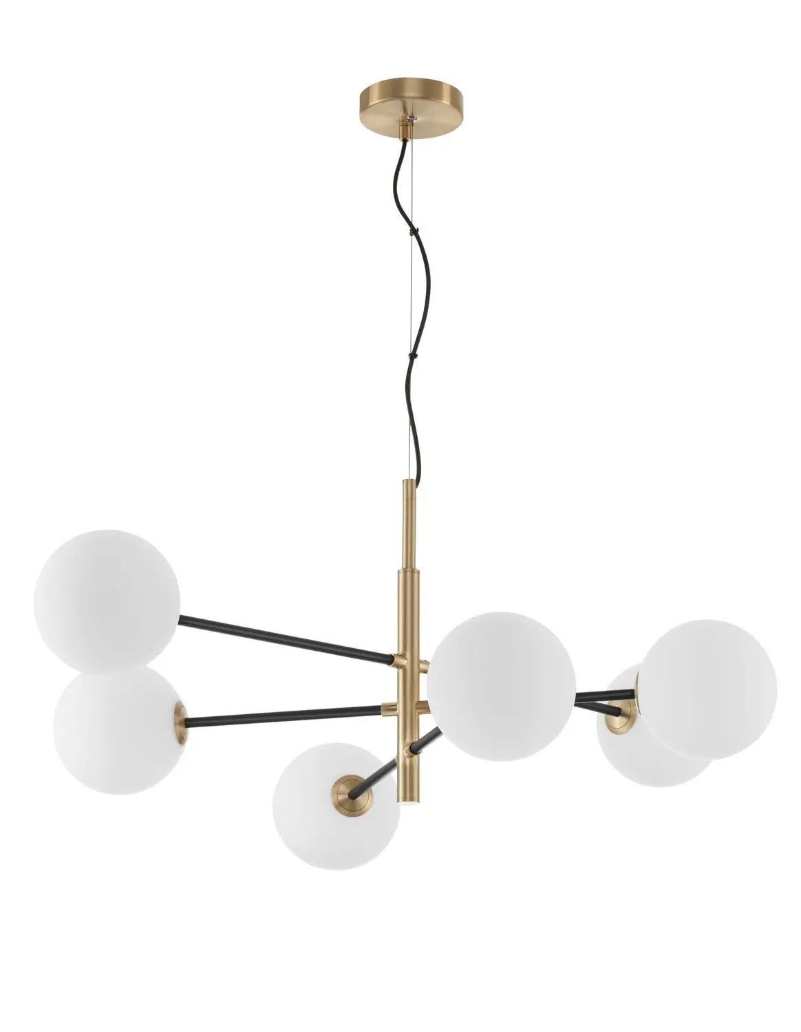 B-Ware Nova Luce Pendelleuchte Hängeleuchte Vitra Gold Glas Dimmbar 6 Flammig G9 Led - 5212017424020