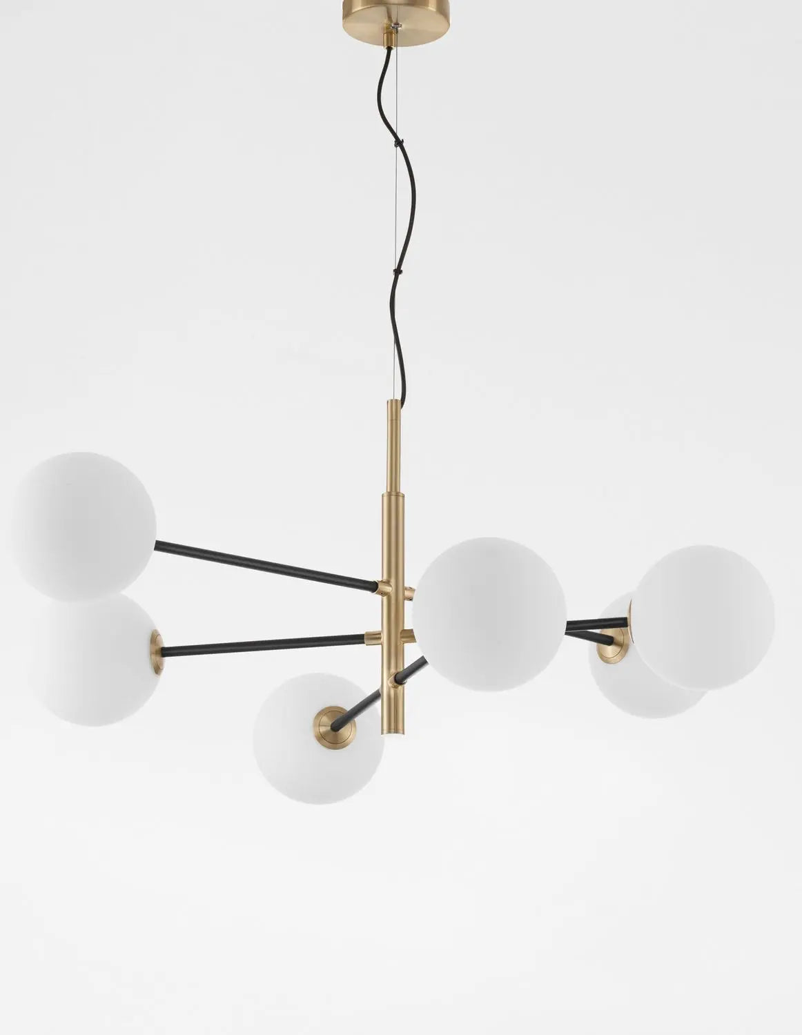 B-Ware Nova Luce Pendelleuchte Hängeleuchte Vitra Gold Glas Dimmbar 6 Flammig G9 Led - 5212017424020