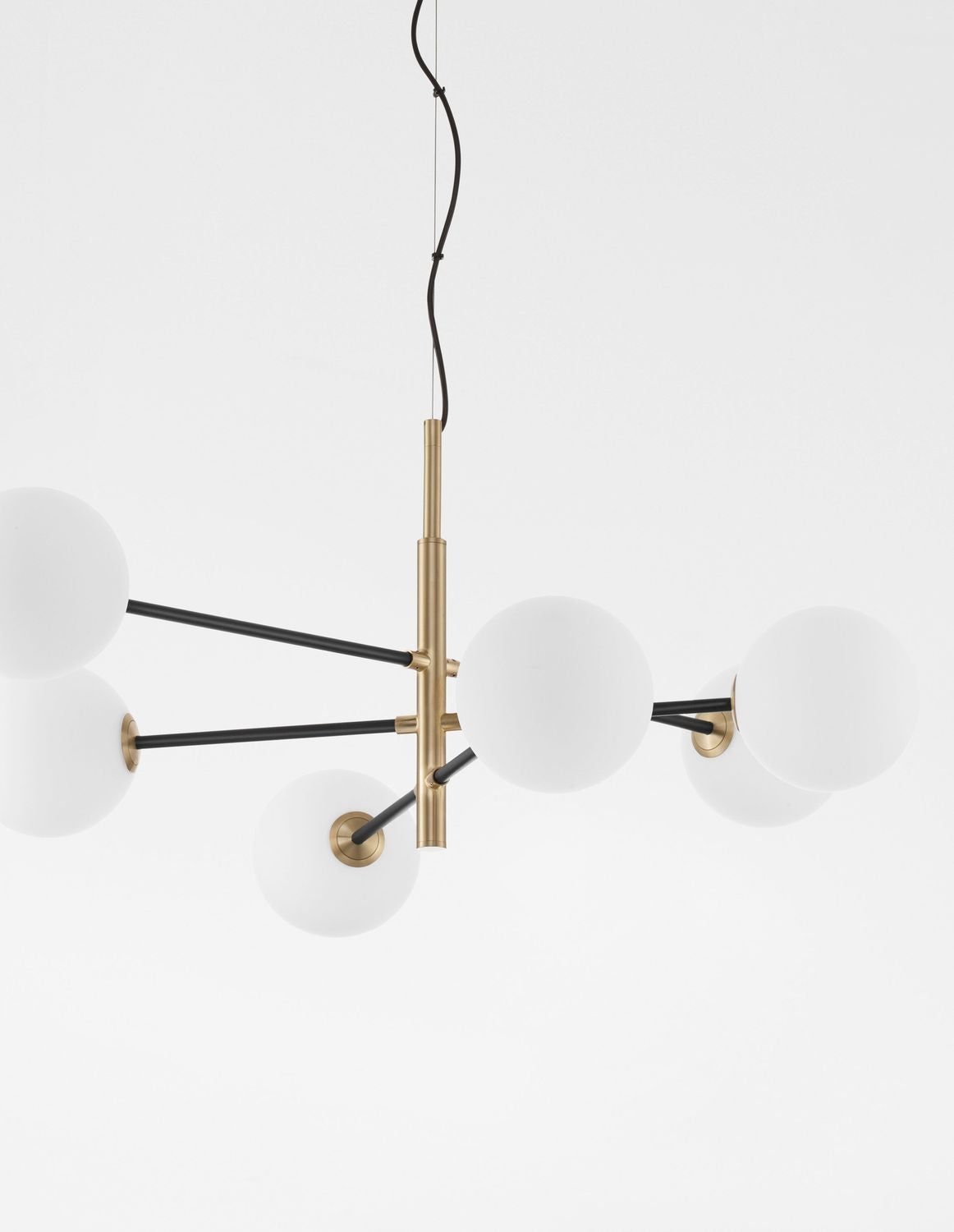 Nova Luce Pendelleuchte Hängeleuchte VITRA Gold Glas dimmbar 6-flammig G9 LED - 5212017424020