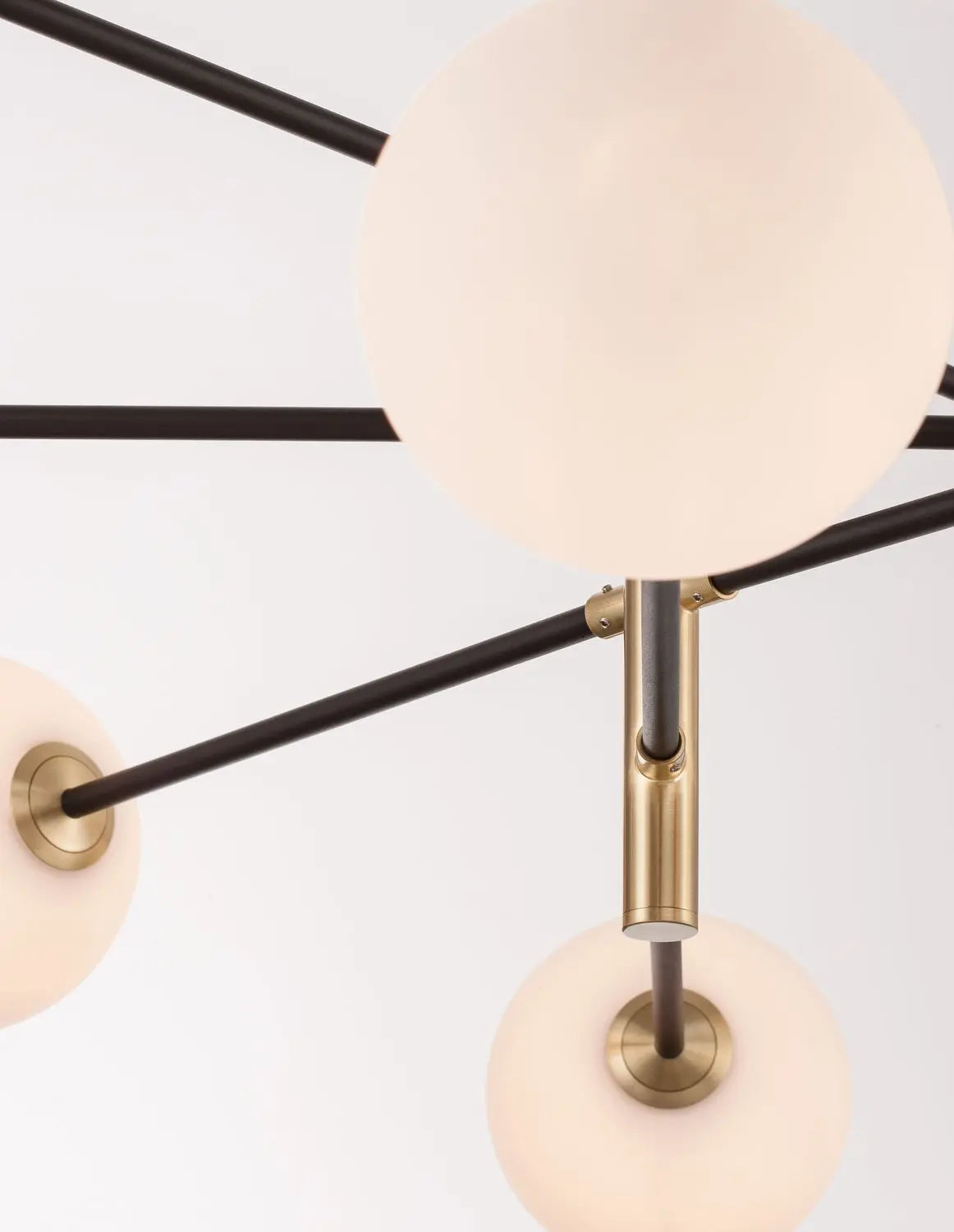 B-Ware Nova Luce Pendelleuchte Hängeleuchte Vitra G9 Led 8fach Gold Dimmbar Glas Metall - 5212017424037