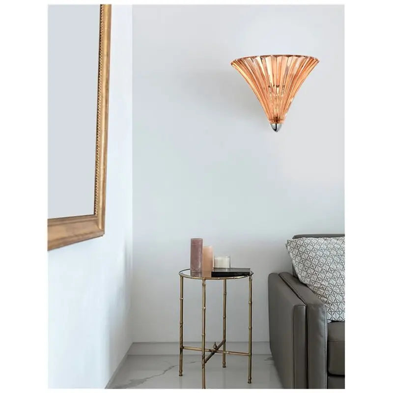 B-Ware Nova Luce Wandleuchte Wandlampe Kronleuchter Guscio Amber Glas Metall E14 Led - 5212017404107