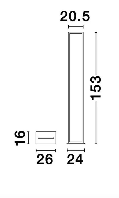 B-Ware Nova Luce Stehlampe Standleuchte Led Wenna Beleuchtung 153 Cm Siehe Text/Foto - 5212017424549