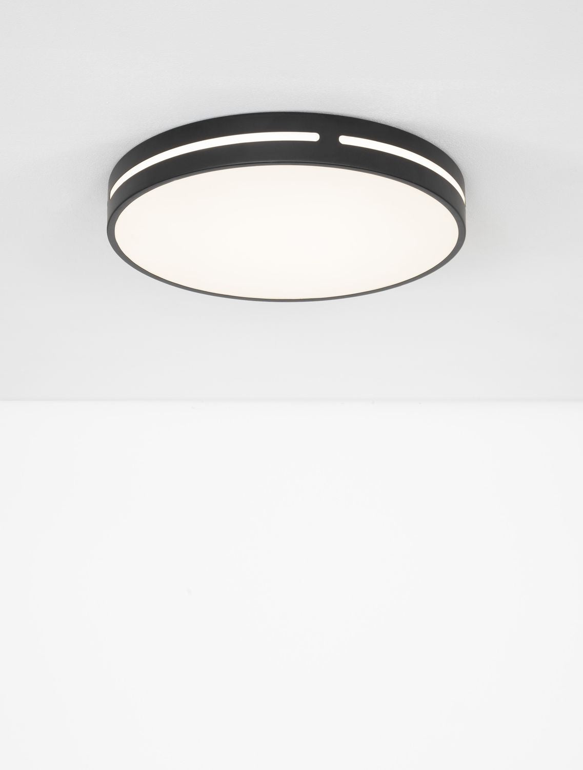 Nova Luce Deckenleuchte Deckenlampe WHEEL LED Schwarz Warmweiß 45 cm 30 W Lampe - 5212017431592