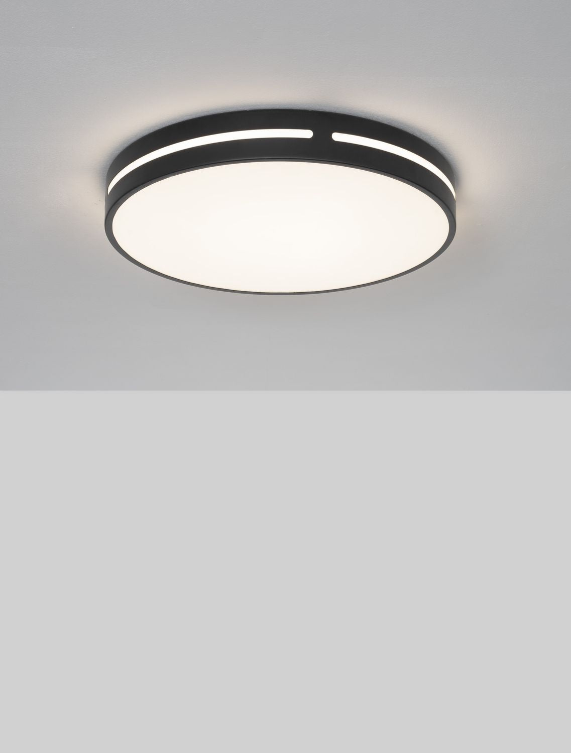 Nova Luce Deckenleuchte Deckenlampe WHEEL LED Schwarz Warmweiß 45 cm 30 W Lampe - 5212017431592