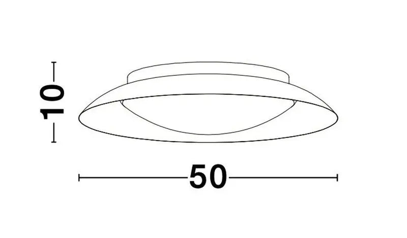 B-Ware Nova Luce Deckenleuchte Deckenlampe Zano Led Blattgold Warmweiß Dimmbar 50 Cm - 5212017425843