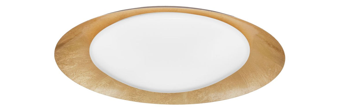 Nova Luce Deckenleuchte Deckenlampe ZANO LED Blattgold Warmweiß dimmbar 50 cm - 5212017425843