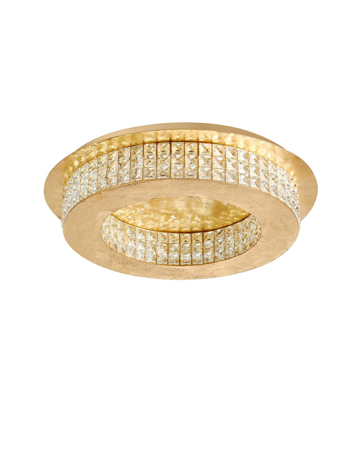 Nova Luce Deckenleuchte Deckenlampe ZEFFARI LED Blattgold Neutralweiß 40 W 50 cm - 5212017416018