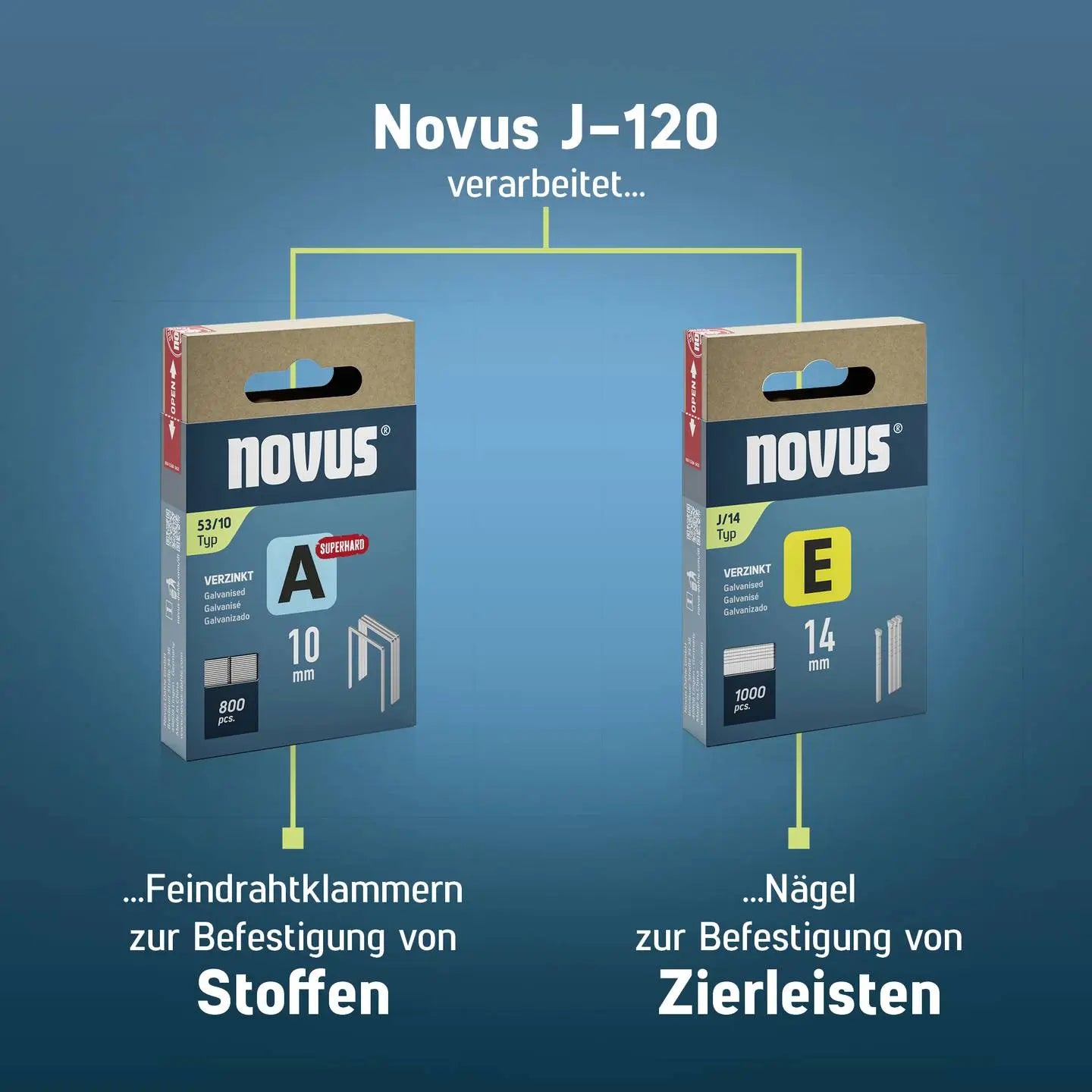 D-Ware Novus Elektrotacker Tacker Set 1800 Feindrahtklammern Typ 53 Netzbetrieb Defekt - 4009729082317