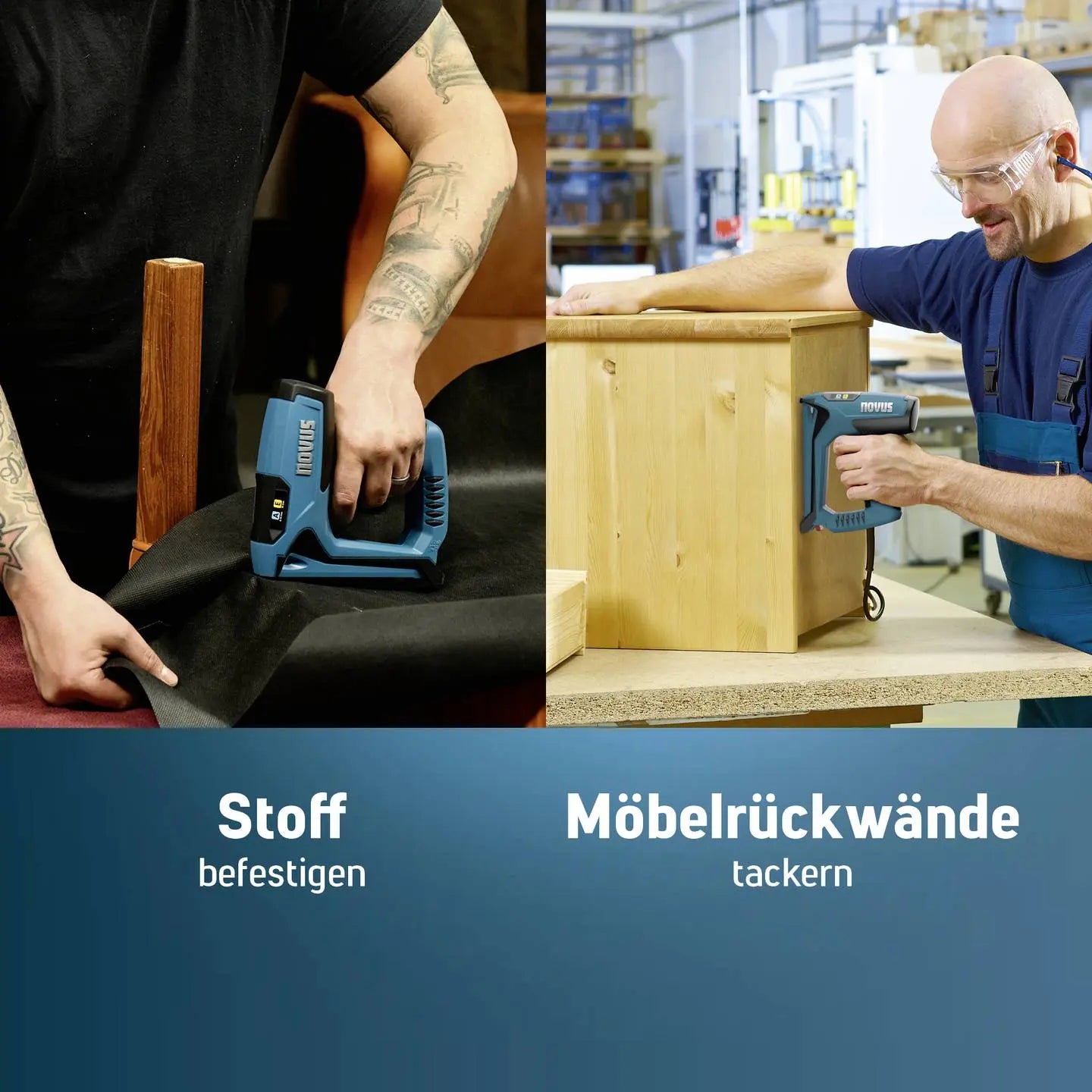 D-Ware Novus Elektrotacker Tacker Set 1800 Feindrahtklammern Typ 53 Netzbetrieb Defekt - 4009729082317