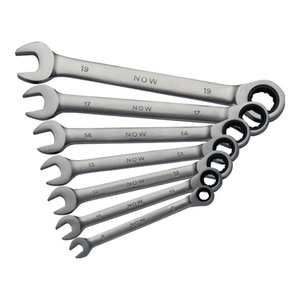 B-Ware Now Knarrenringmaulschlüsselsatz Set Ringschlüssel Sw 8 19mm Gerade 7tlg Box