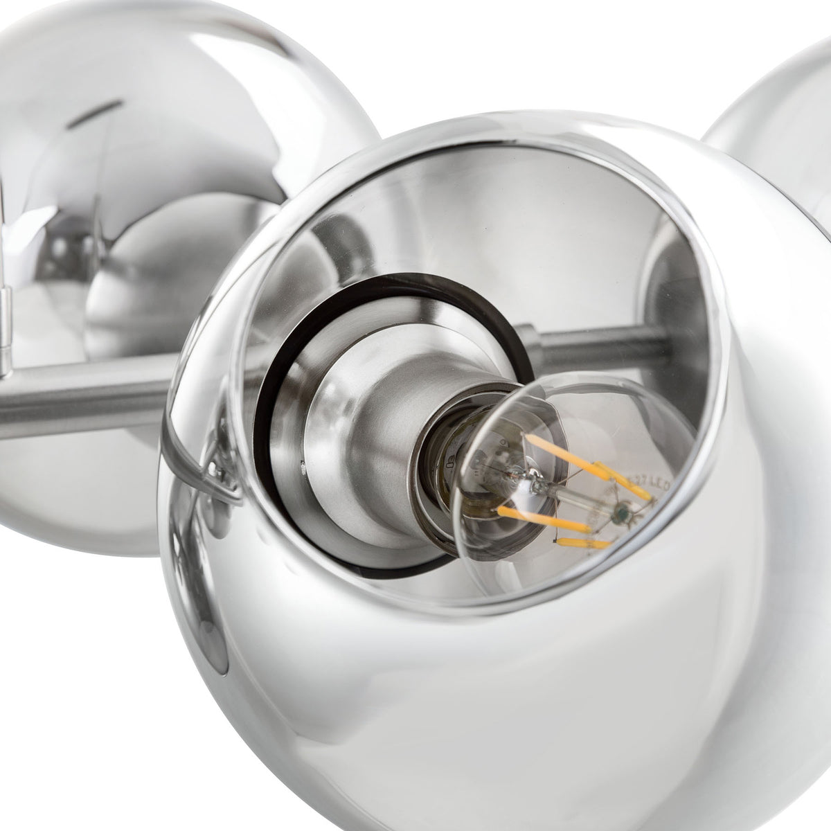 NOWA Glas-Pendelleuchte Pilar Hängelampe Pendellampe achtflammig rauchgrau E27 - 4048194058366