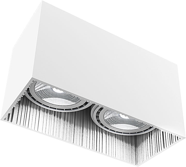 Nowodvorski Downlight Groove Einbauleuchte eckig 2-flg weiß 2xGU10 Deckenlampe - 5903139938396