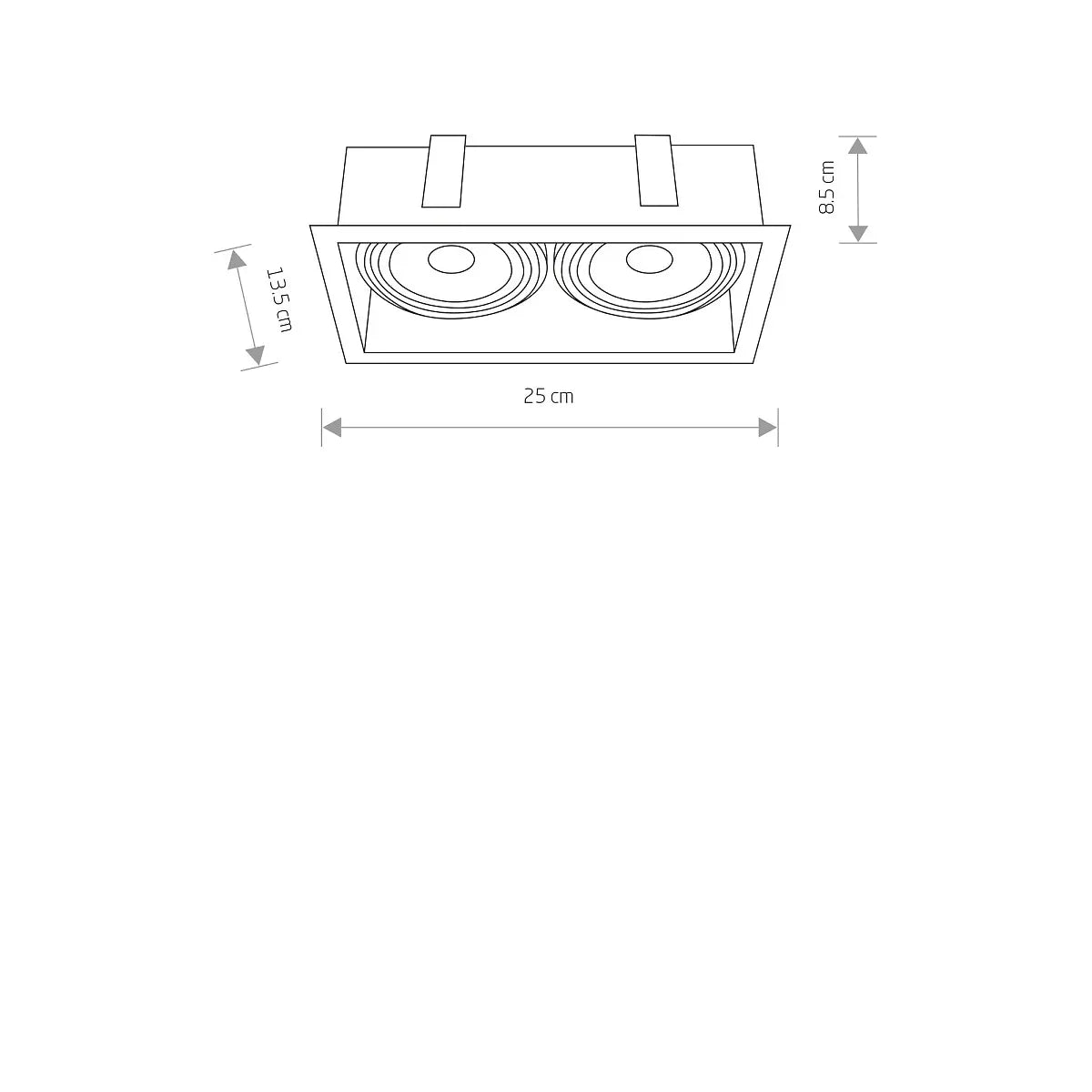B-Ware Nowodvorski Einbauleuchte Downlight Spot Mod Ii Weiß Zweiflammig Stahl Gu10 Led - 5903139941297
