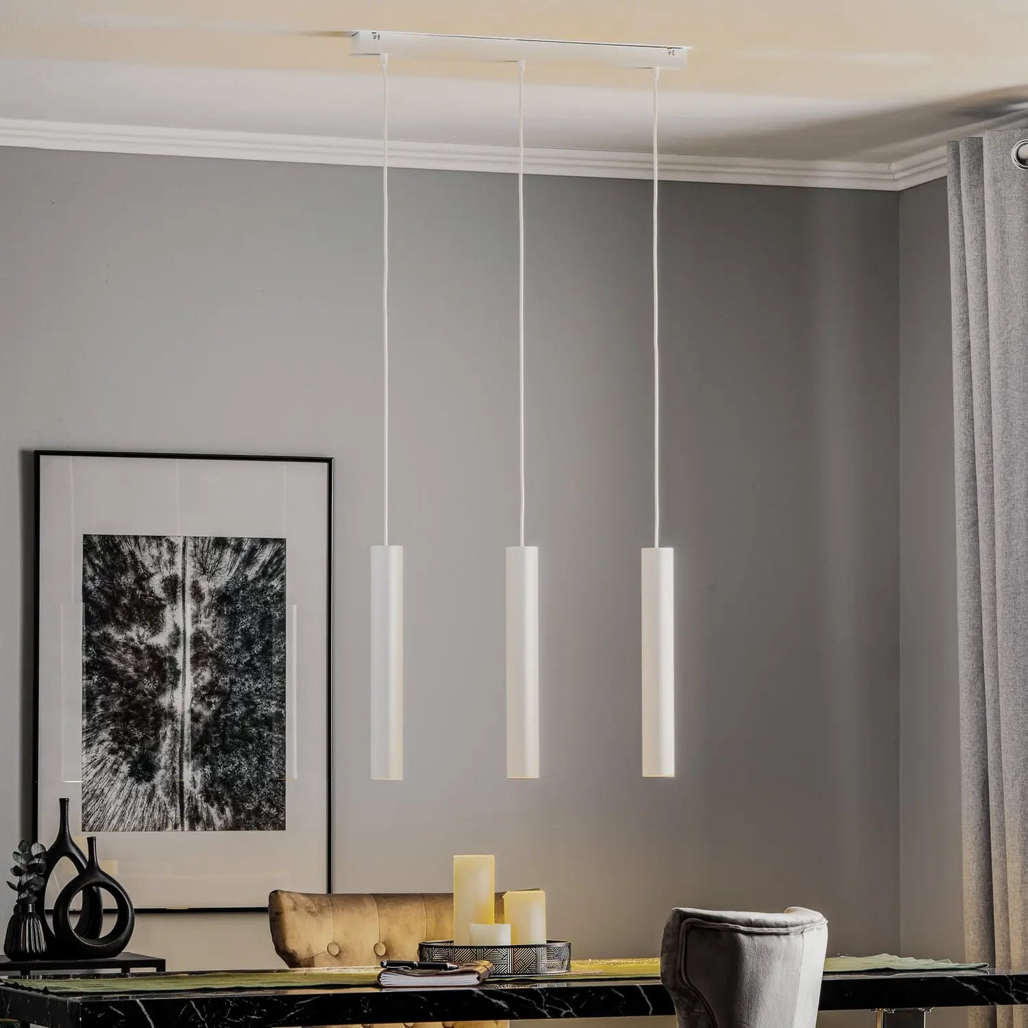 B-Ware Nowodvorski Hängeleuchte Pendelleuchte Eye Weiß 3 Flammig Balken Gu10 Led Lampe - 5903139648196