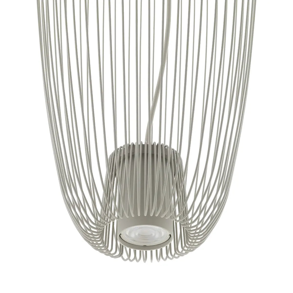 B-Ware Nowodvorski Hängeleuchte Pendelleuchte Pumpkin Hellgrau Metall Gu10 Led 27cm - 5903139112420