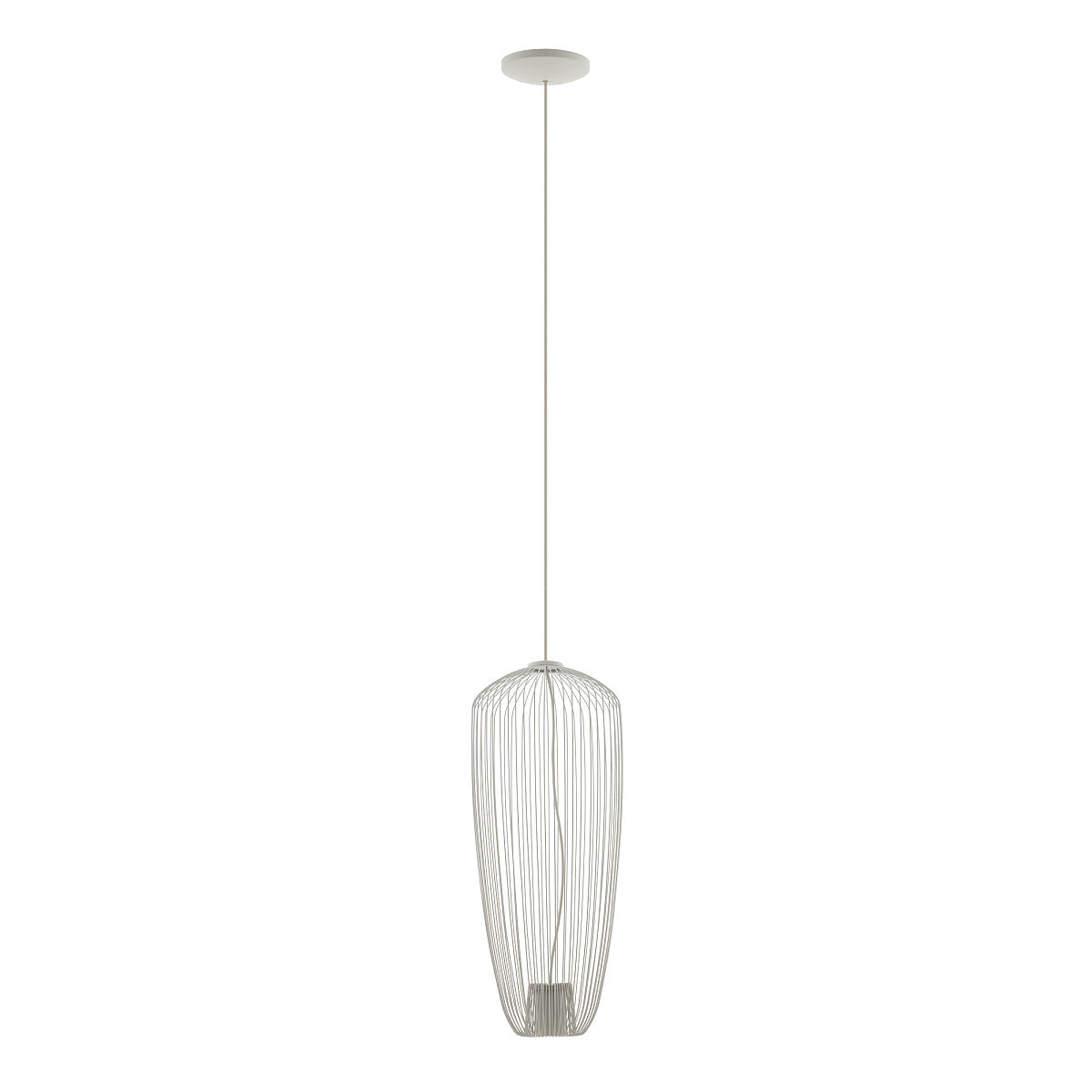 Nowodvorski Hängeleuchte Pendelleuchte Pumpkin hellgrau Metall GU10 LED 27cm - 5903139112420