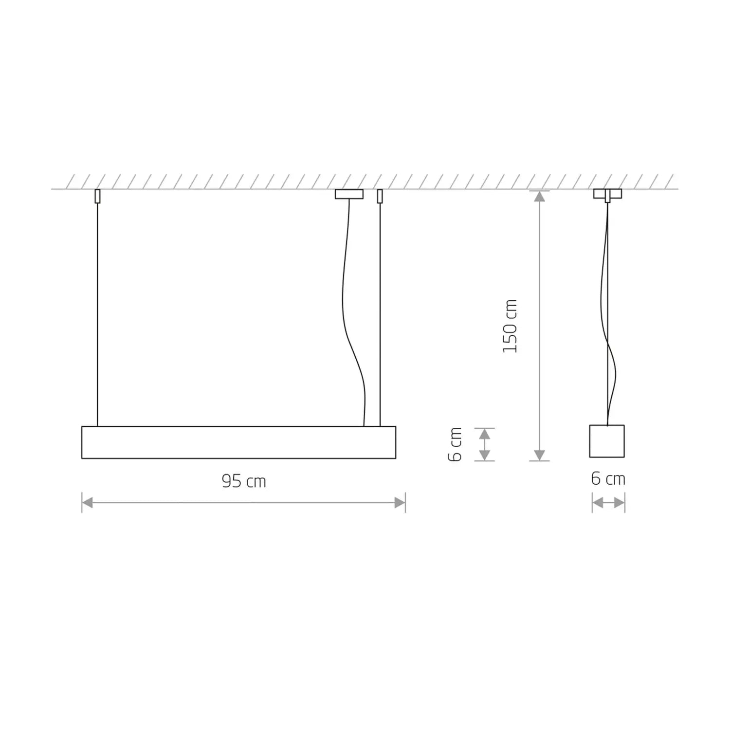 B-Ware Nowodvorski Hängeleuchte Soft Hängeleuchte Deckenlampe Weiß 95 Cm Beleuchtung - 5903139754798