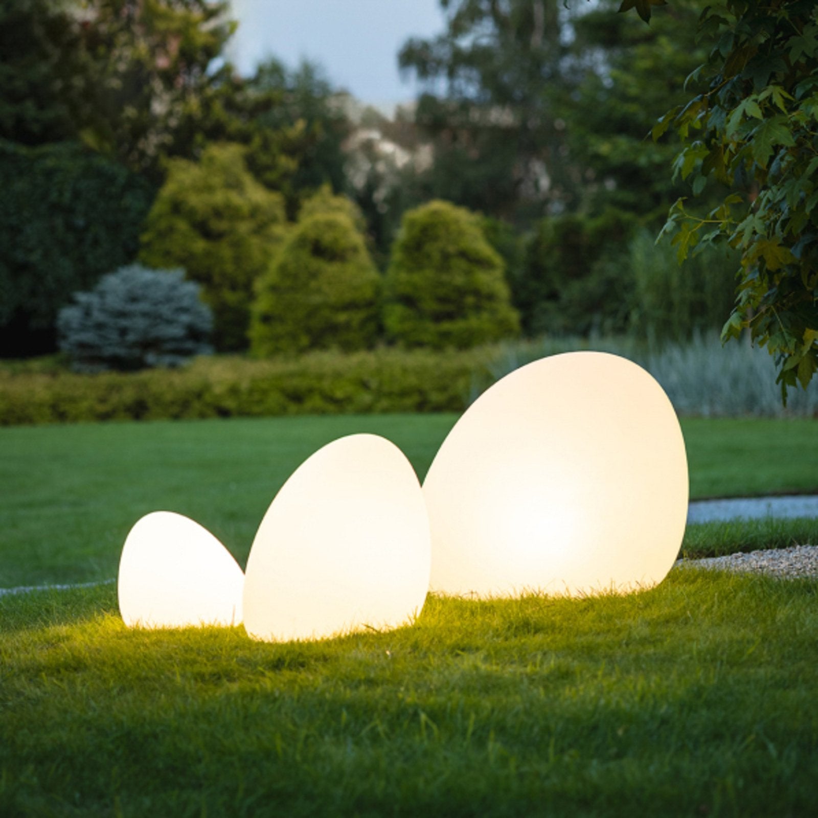 Nowodvorski Lighting Außenleuchte Lampe Stein weiß IP44 Outdoorleuchte - 5903139105811