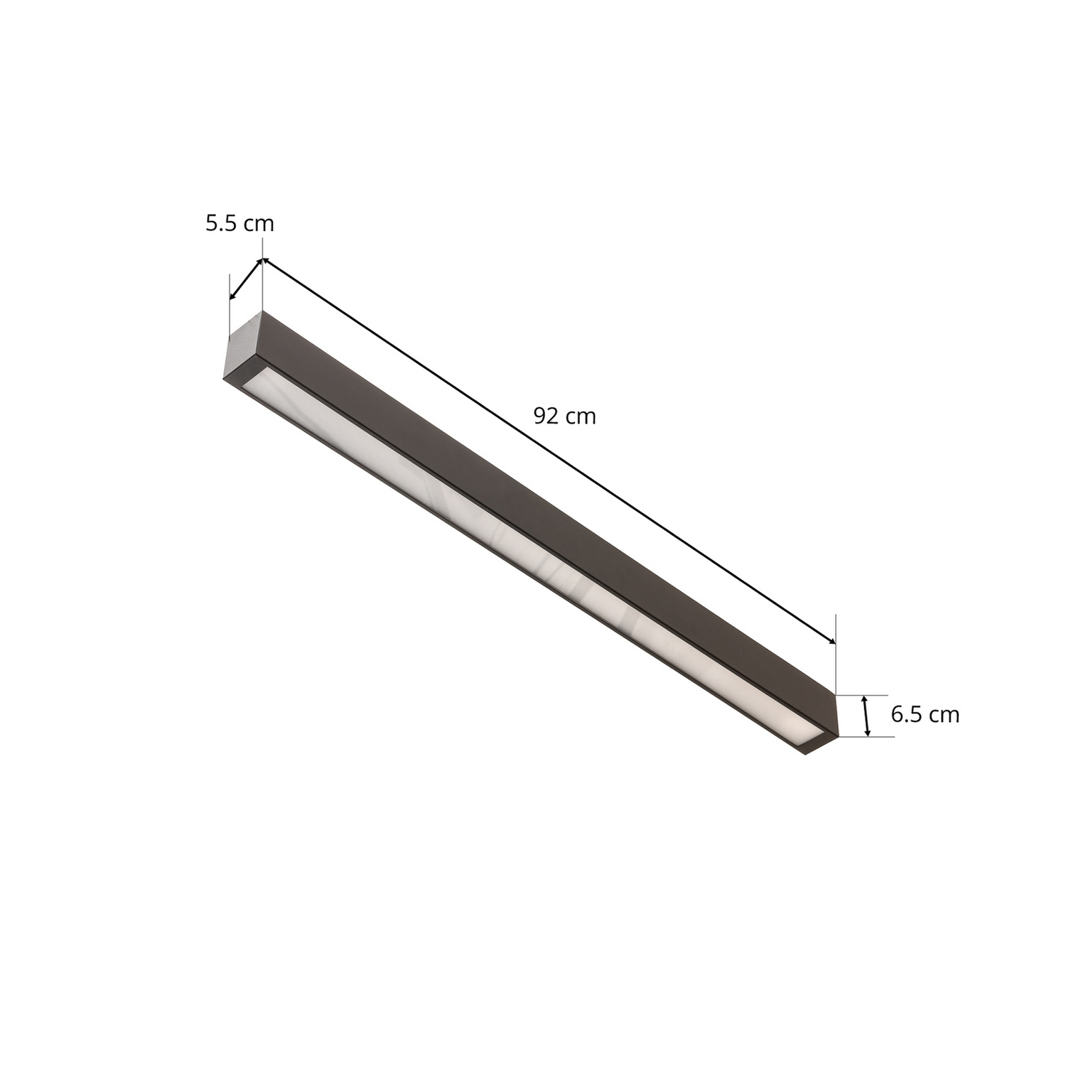 B-Ware Nowodvorski Lighting Deckenlampe Leuchte Straight Schwarz 92 Cm Led G13