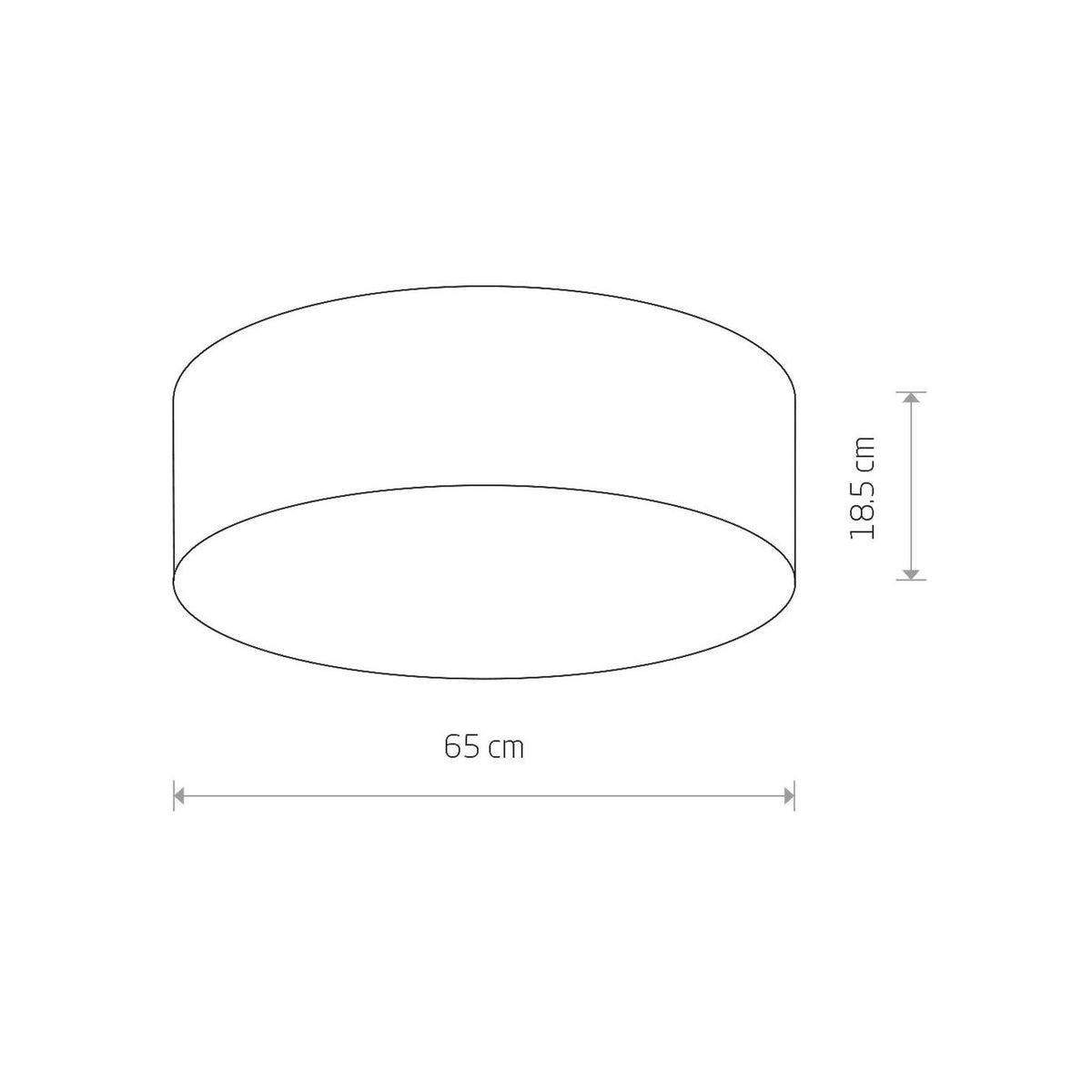 Nowodvorski Lighting Deckenleuchte Lampe Cameron grau Ø 65 cm - 5903139968294