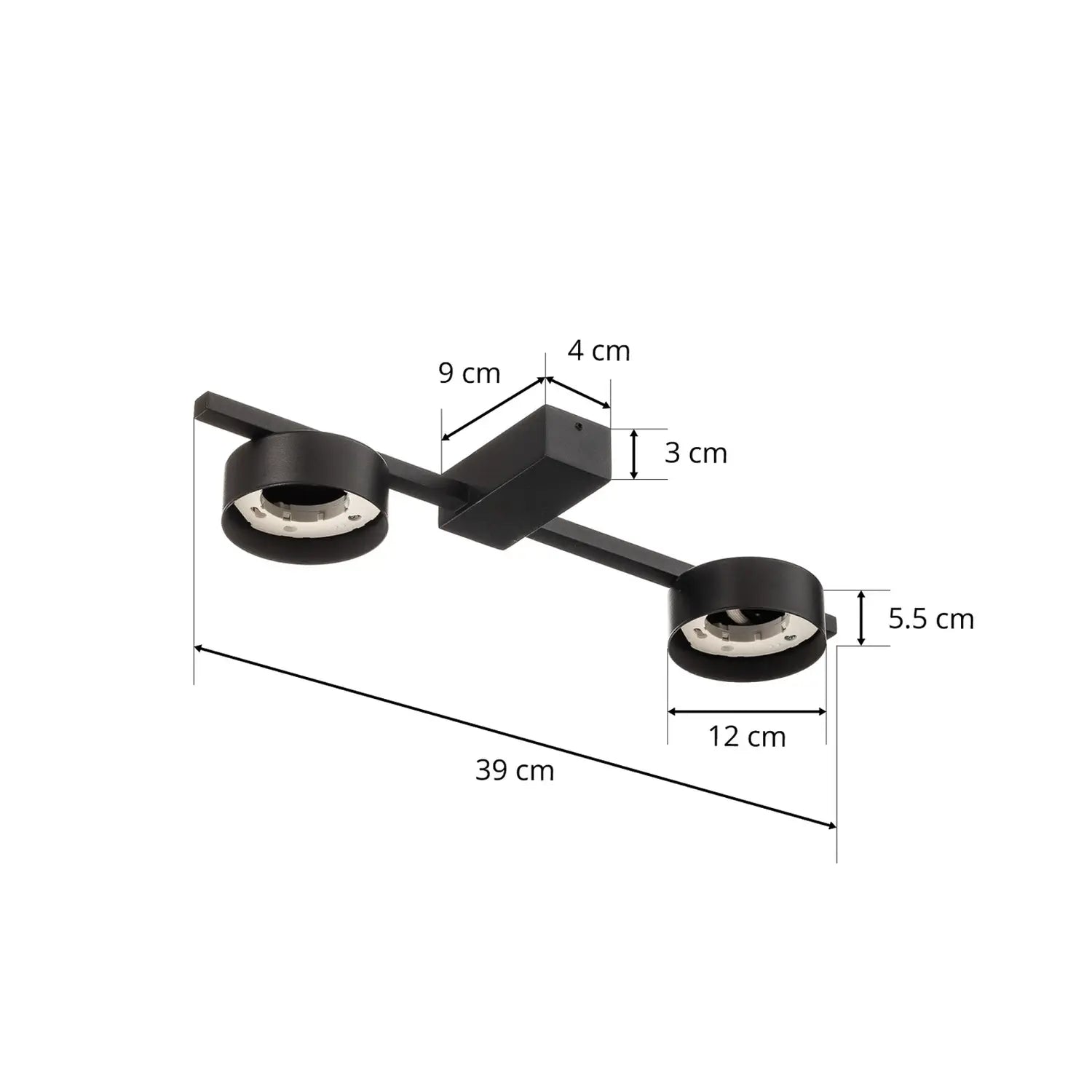 B-Ware Nowodvorski Lighting Deckenleuchte Lampe Leuchte Pills Ii Schwarz Aluminium - 5903139826495