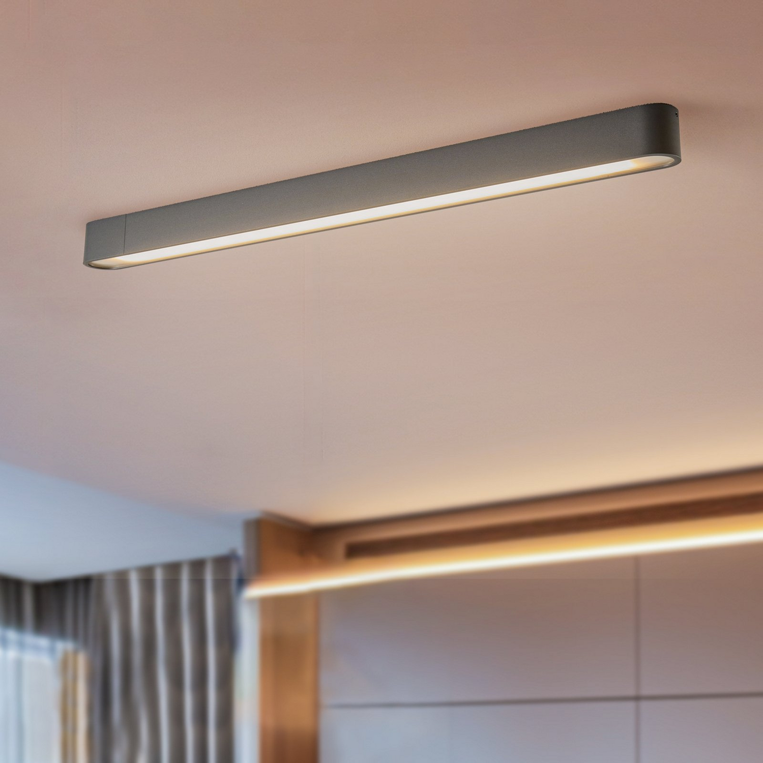 D-Ware Nowodvorski Lighting Deckenleuchte Soft G13 Alu 95 X 6 Cm Graphit Defektware - 5903139753395