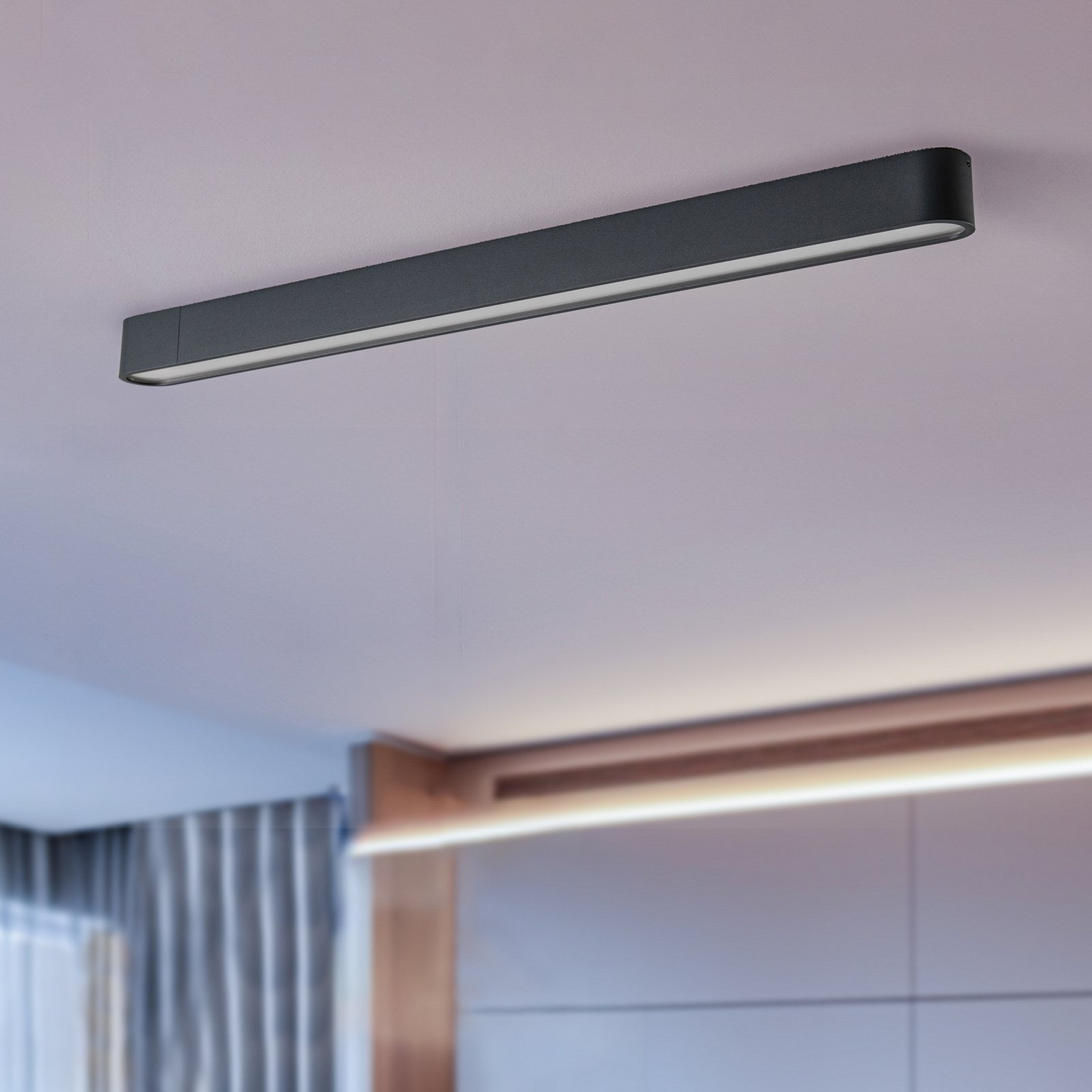 Nowodvorski Lighting Deckenleuchte Lampe Soft G13 Aluminium 95 X 6 Cm Graphit    B-Ware - 5903139753395