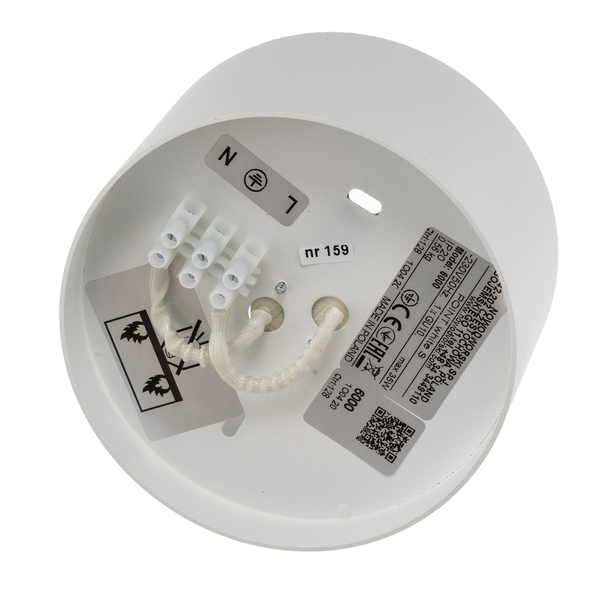 Nowodvorski-Lighting Deckenspot Point Spot Sin Hauptlicht zylindrische Form weiß - 5903139600095