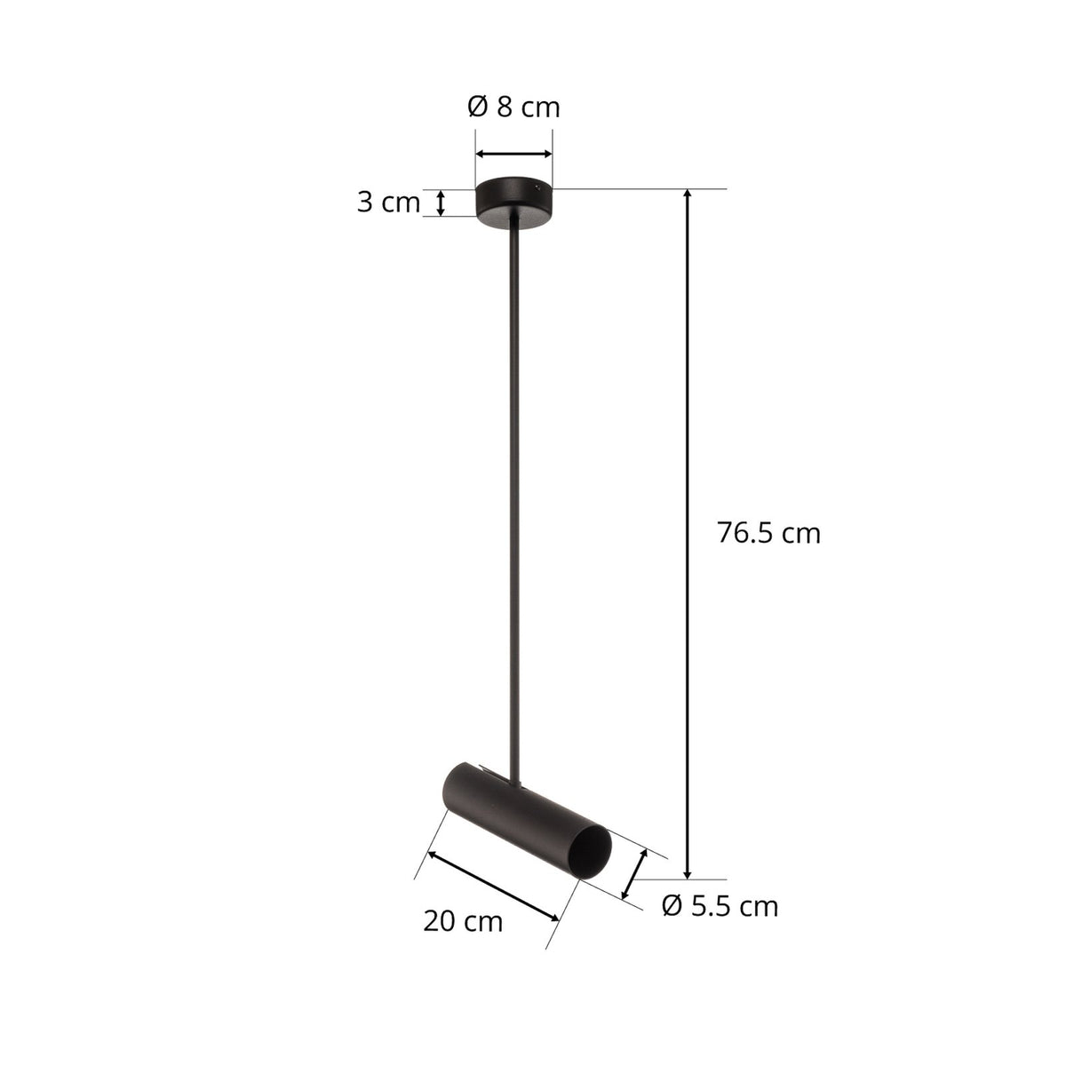 Nowodvorski-Lighting Deckenstrahler Spot Eye Super Lampe Schiene Höhe 76 cm - 5903139650397