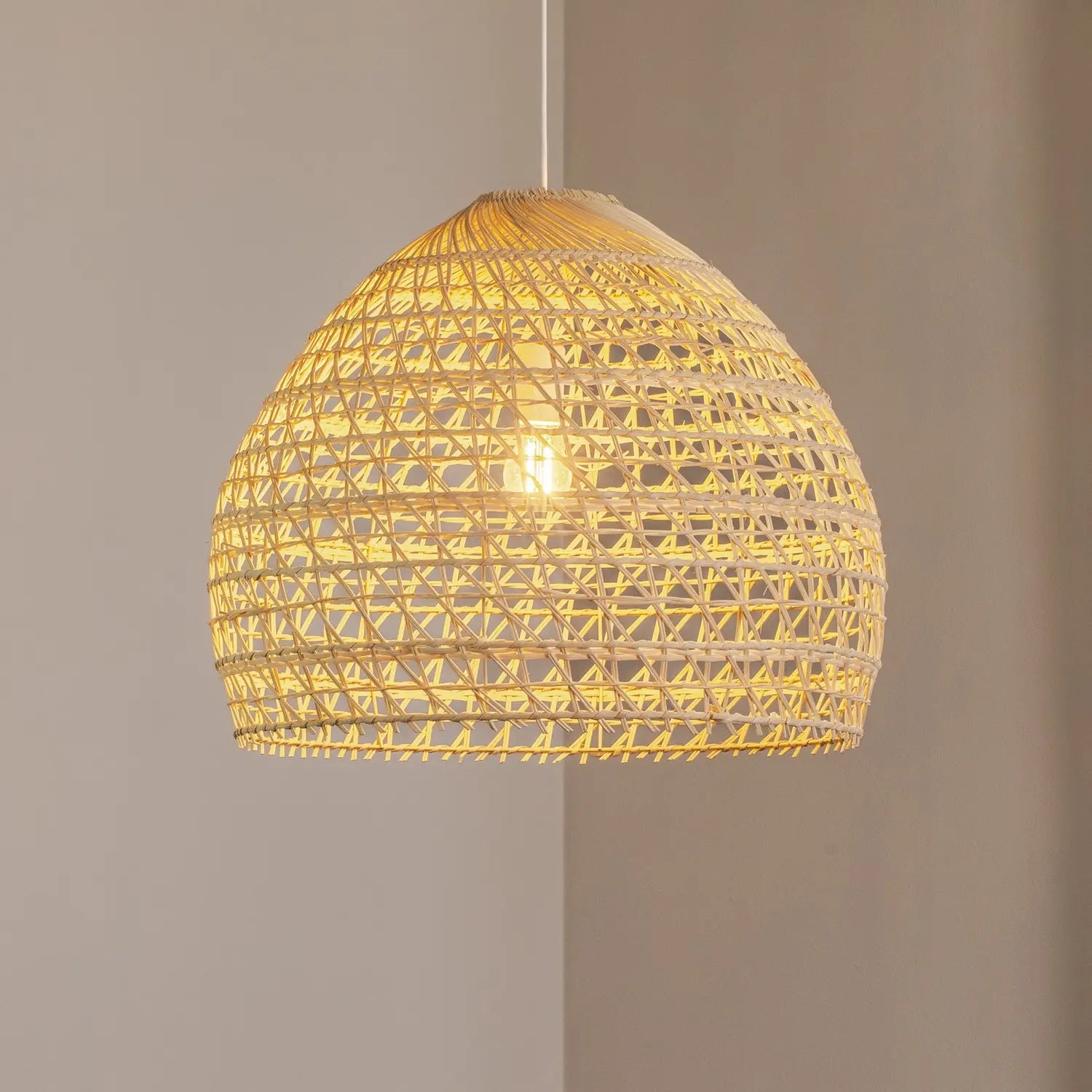 B-Ware Nowodvorski Hängeleuchte Pendelleuchte Lampe Rattan Holz Stahl Siehe Text/Foto - 5903139111522