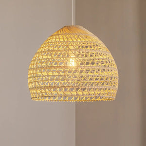 B-Ware Nowodvorski Hängeleuchte Pendelleuchte Lampe Rattan Holz Stahl Siehe Text/Foto