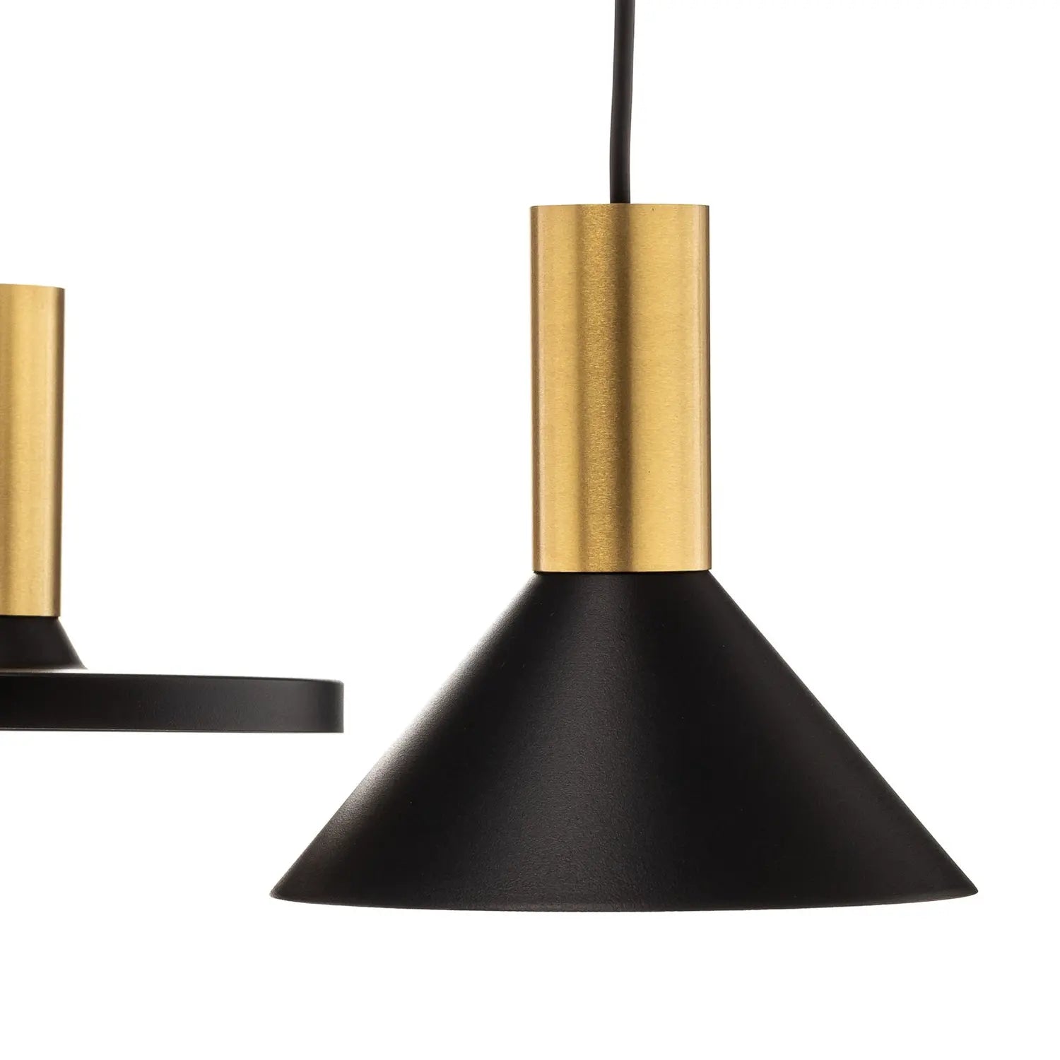 B-Ware Nowodvorski Hängeleuchte Pendelleuchte Hermanos V Schwarz Messing Stahl - 5903139803298