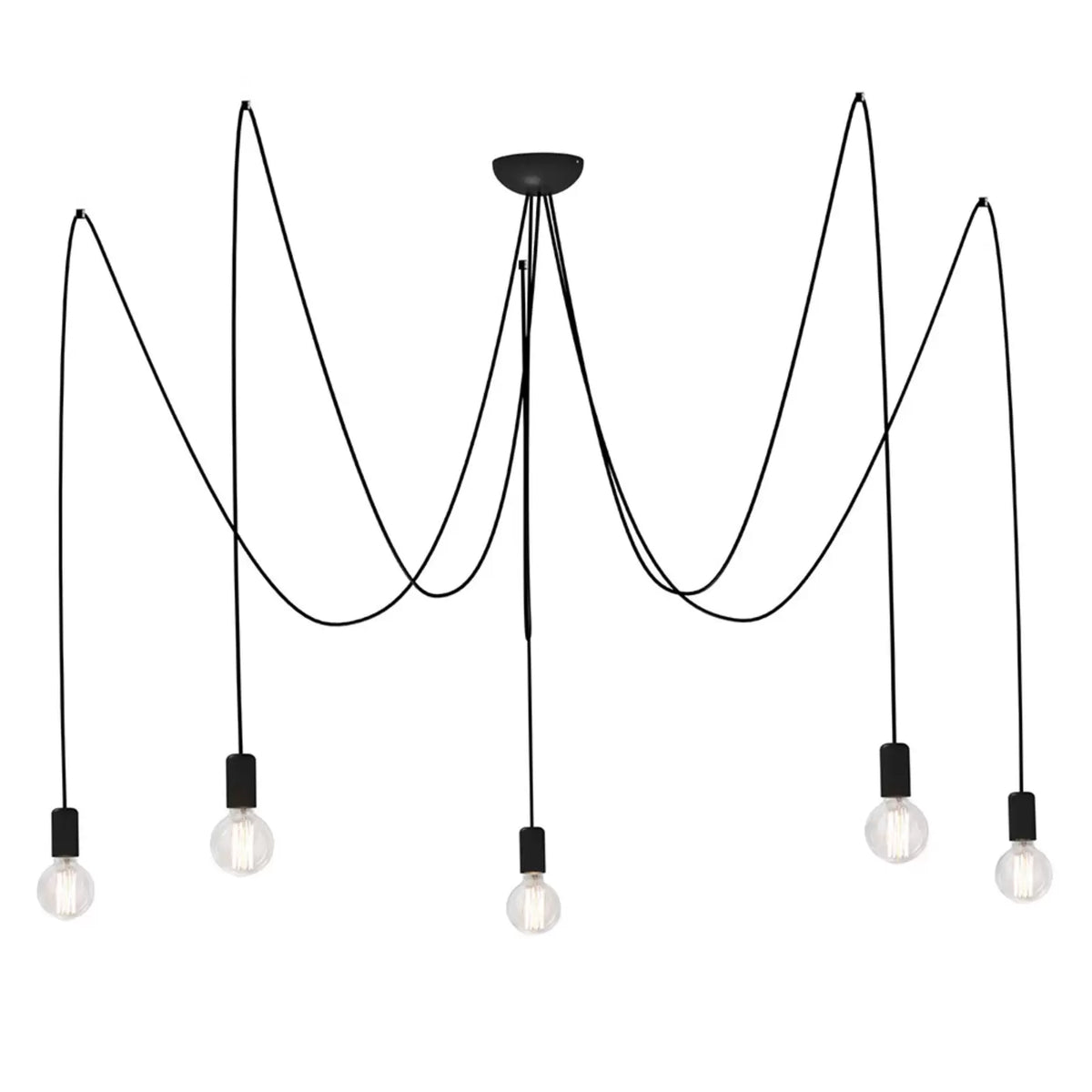 Nowodvorski Lighting Hängeleuchte Spider in Schwarz fünfflammig Deckenlampe Spot - 5903139678896