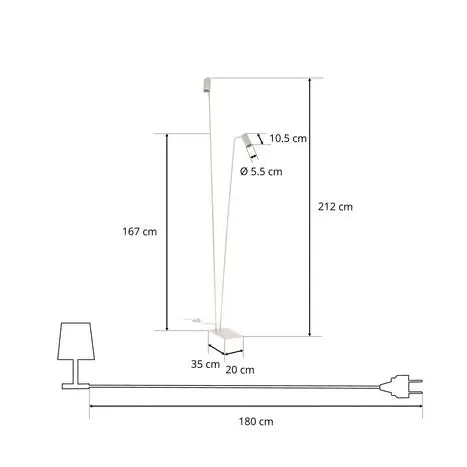 B-Ware Nowodvorski Lighting Stehleuchte Standlampe Mono Ii Weiß Zweiflammig Lampe - 5903139770590