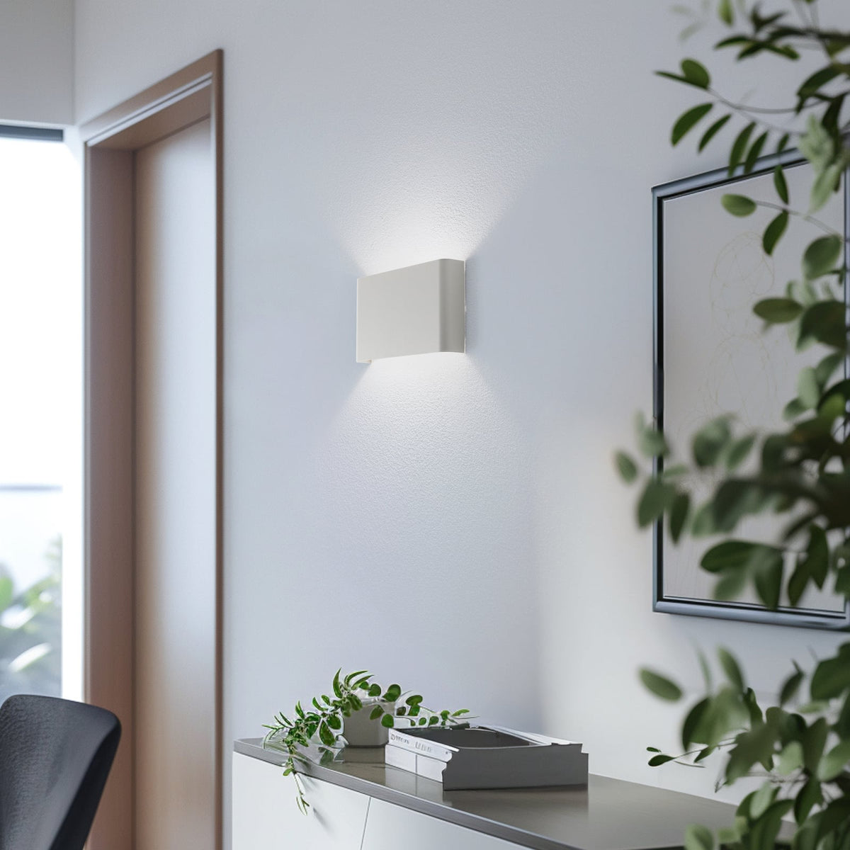 Nowodvorski Lighting Wandleuchte Wandlampe Haga Hellgrau Stahl Leuchte - 5903139113038