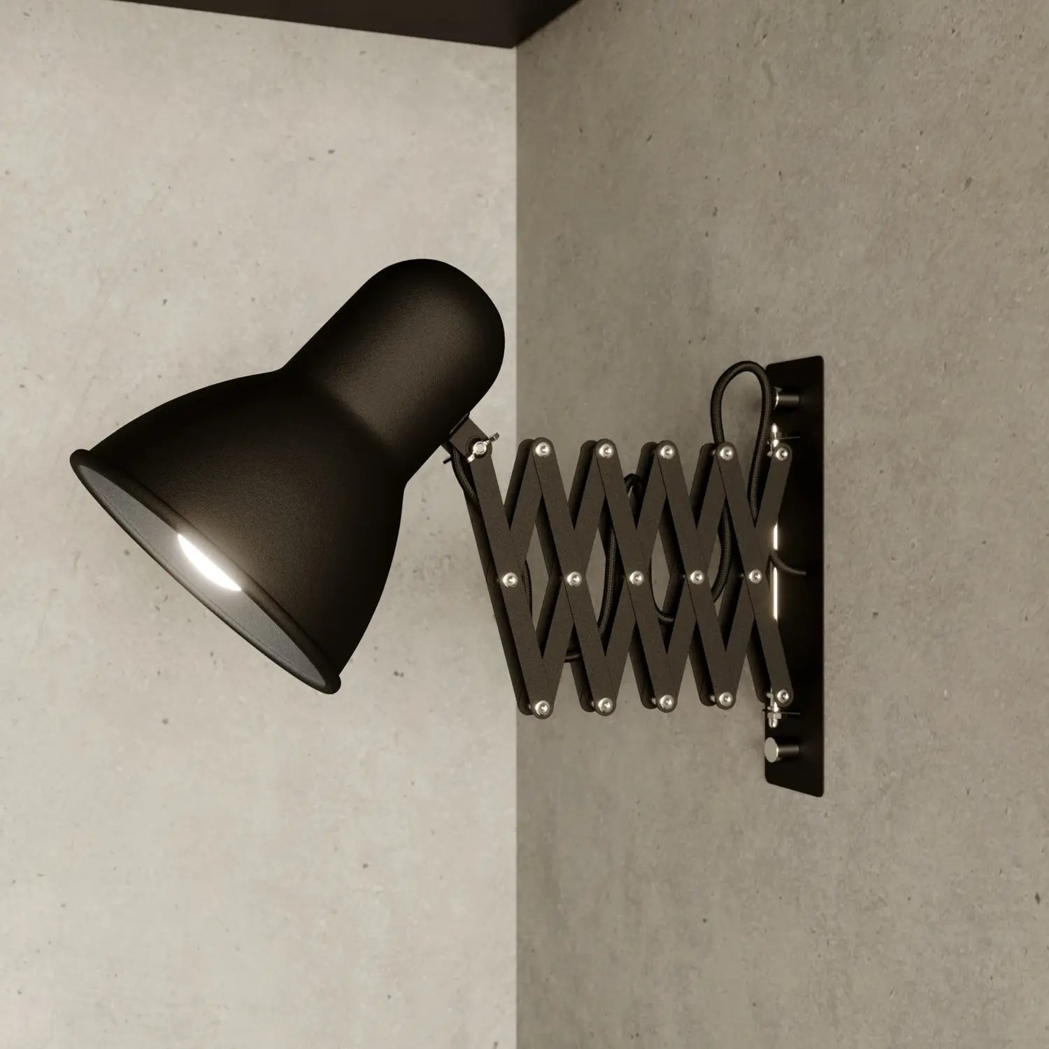 B-Ware Nowodvorski Lighting Wandleuchte Wandlampe Harmony Scherenarm Lampe Schwarz - 5903139989091