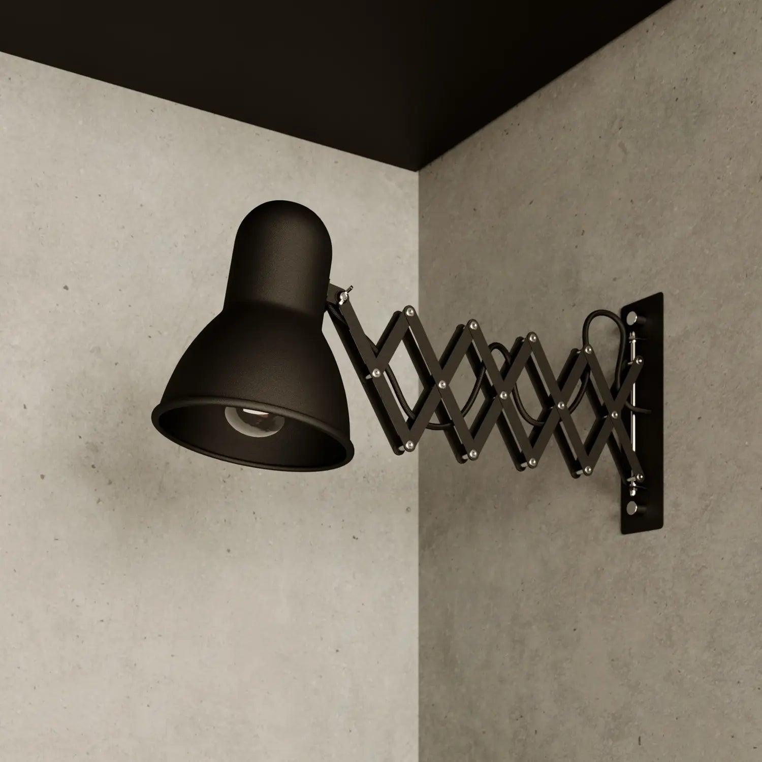 B-Ware Nowodvorski Lighting Wandleuchte Wandlampe Harmony Scherenarm Lampe Schwarz - 5903139989091
