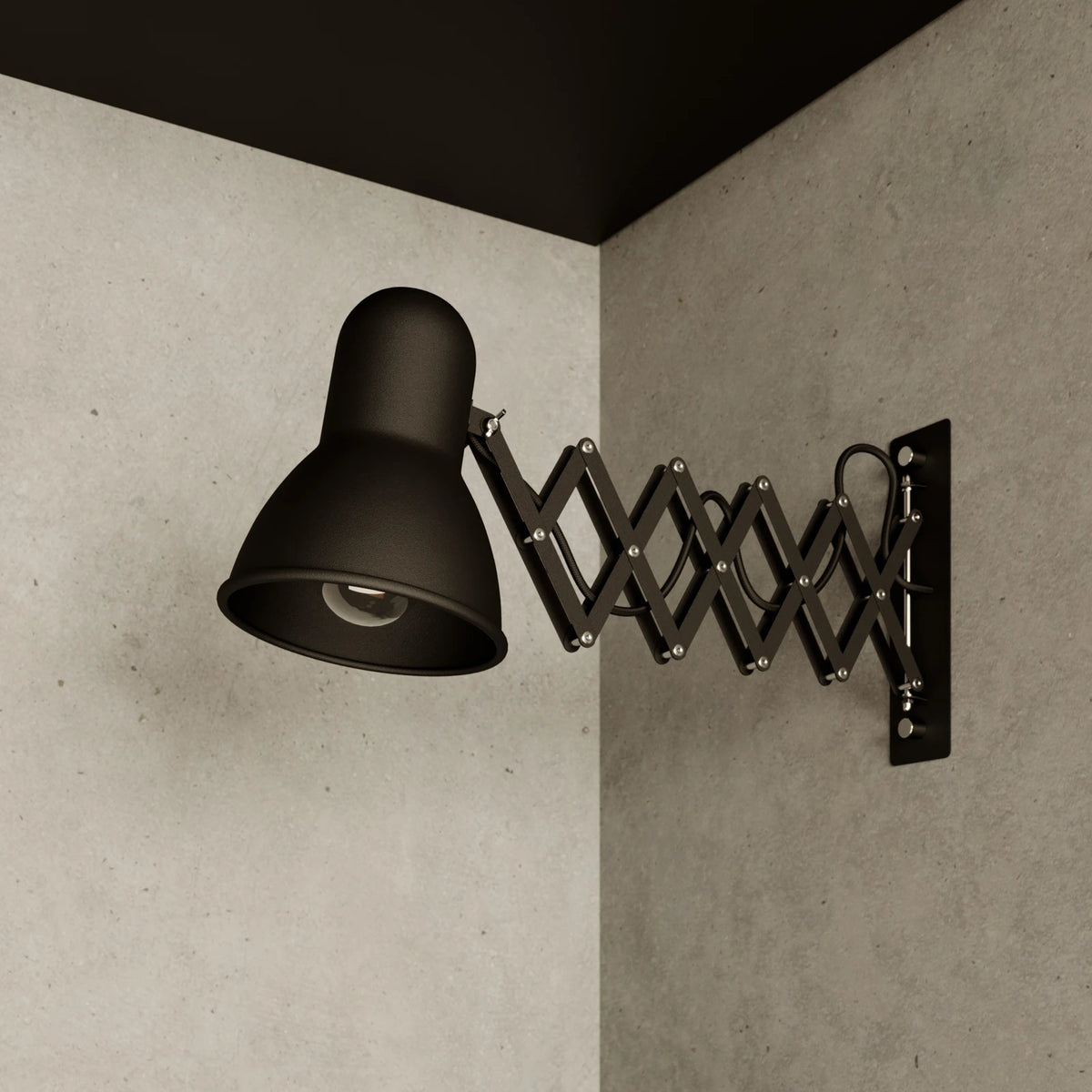 Nowodvorski Lighting Wandleuchte Wandlampe Harmony Scherenarm Lampe schwarz - 5903139989091