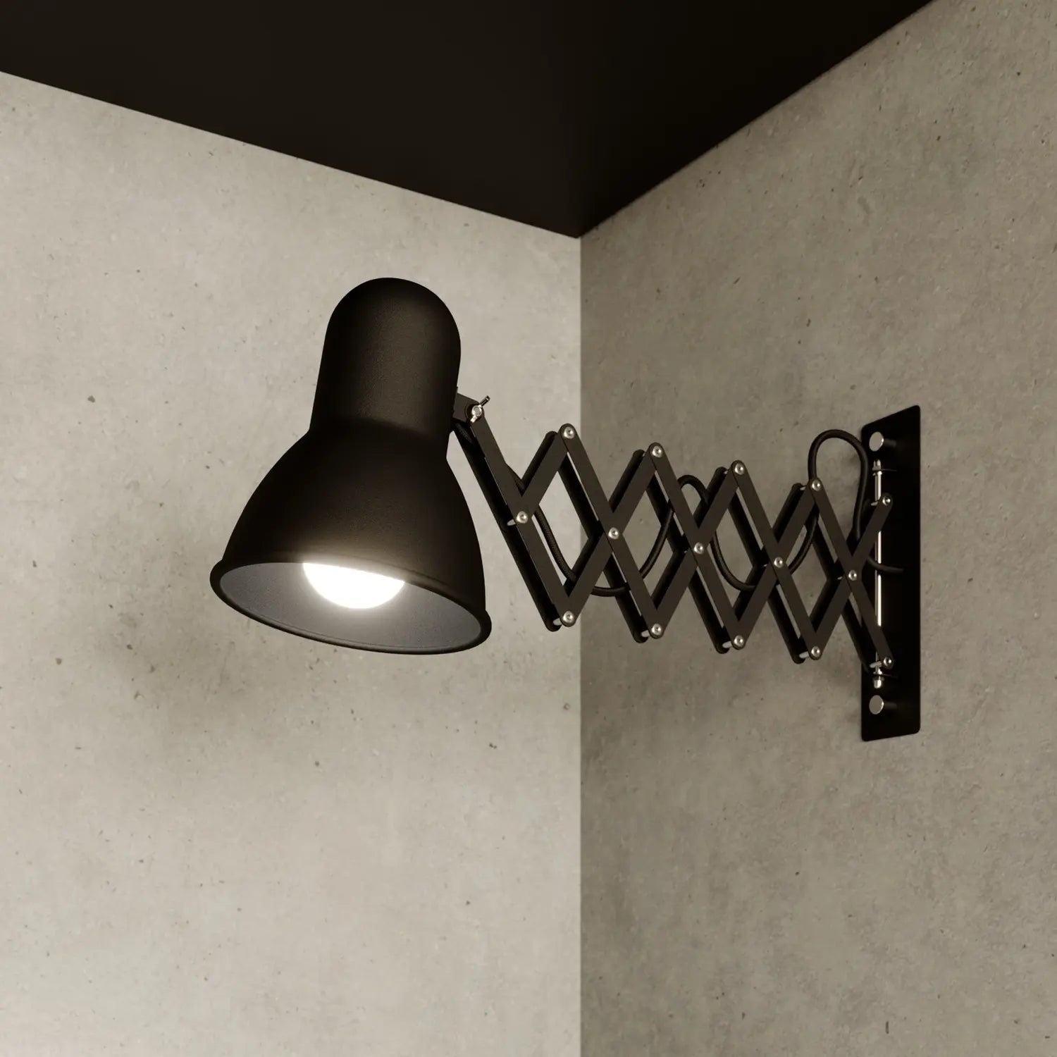 B-Ware Nowodvorski Lighting Wandleuchte Wandlampe Harmony Scherenarm Lampe Schwarz - 5903139989091