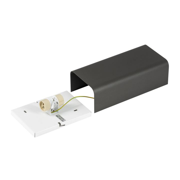 Nowodvorski Lighting Wandleuchte Lampe Bergen Dunkelgrau Metall 23 Cm Gu10 Spot B-Ware - 5903139114189