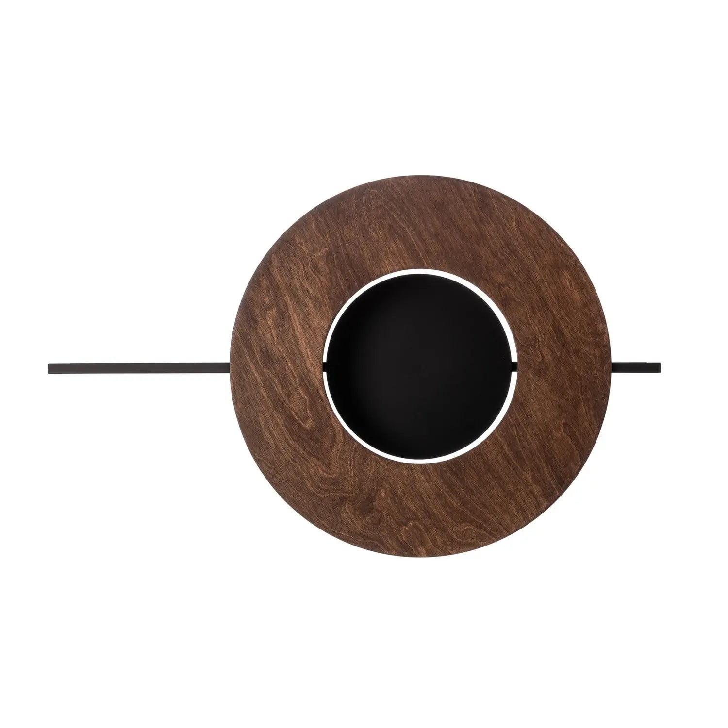 B-Ware Nowodvorski Lighting Wandleuchte Wandlampe Sunset Holz Dunkelbraun Schwarz - 5903139765398