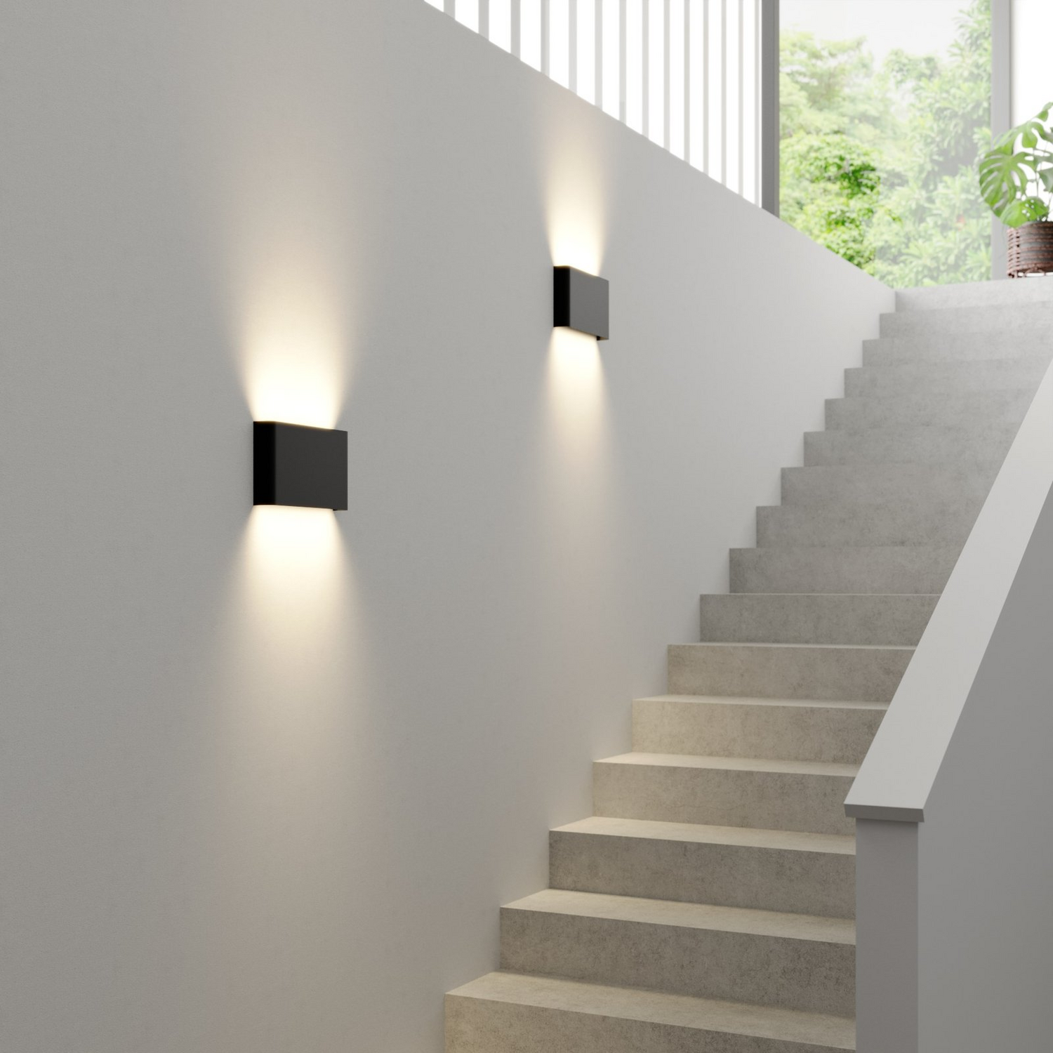 Applique murale Nowodvorski Haga Up &amp; Down (modèle B-stock), lampe murale, éclairage, G9 graphite 