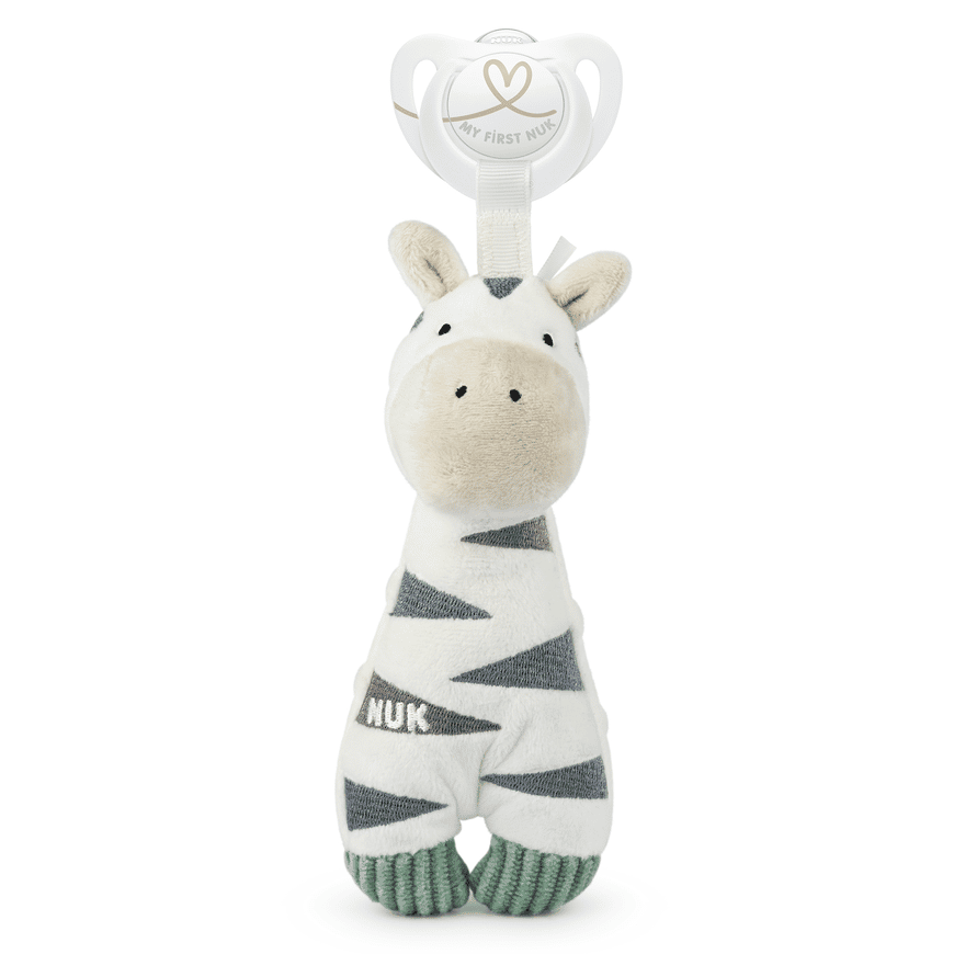Nuk Little Friend Mit Schnuller Baby Zebra Kuscheltier 2 Stück B-Ware - 4008600425618