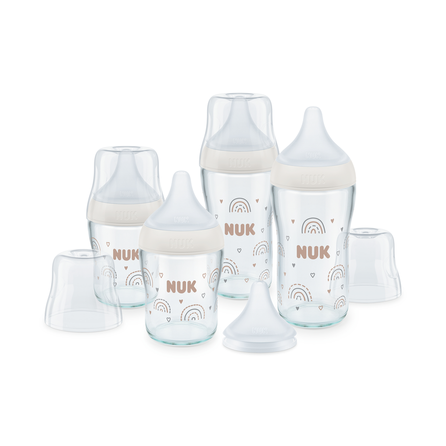 B-Ware Nuk Perfect Match 4er Glasflaschenset Babyflachen Babyfläschchen Milchflaschen - 4008600434436