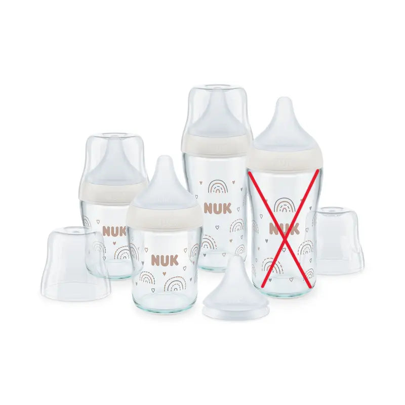 B-Ware Nuk Perfect Match 4er Glasflaschenset Babyflasche Babyfläschchen Siehe Text/Foto - 4008600434436